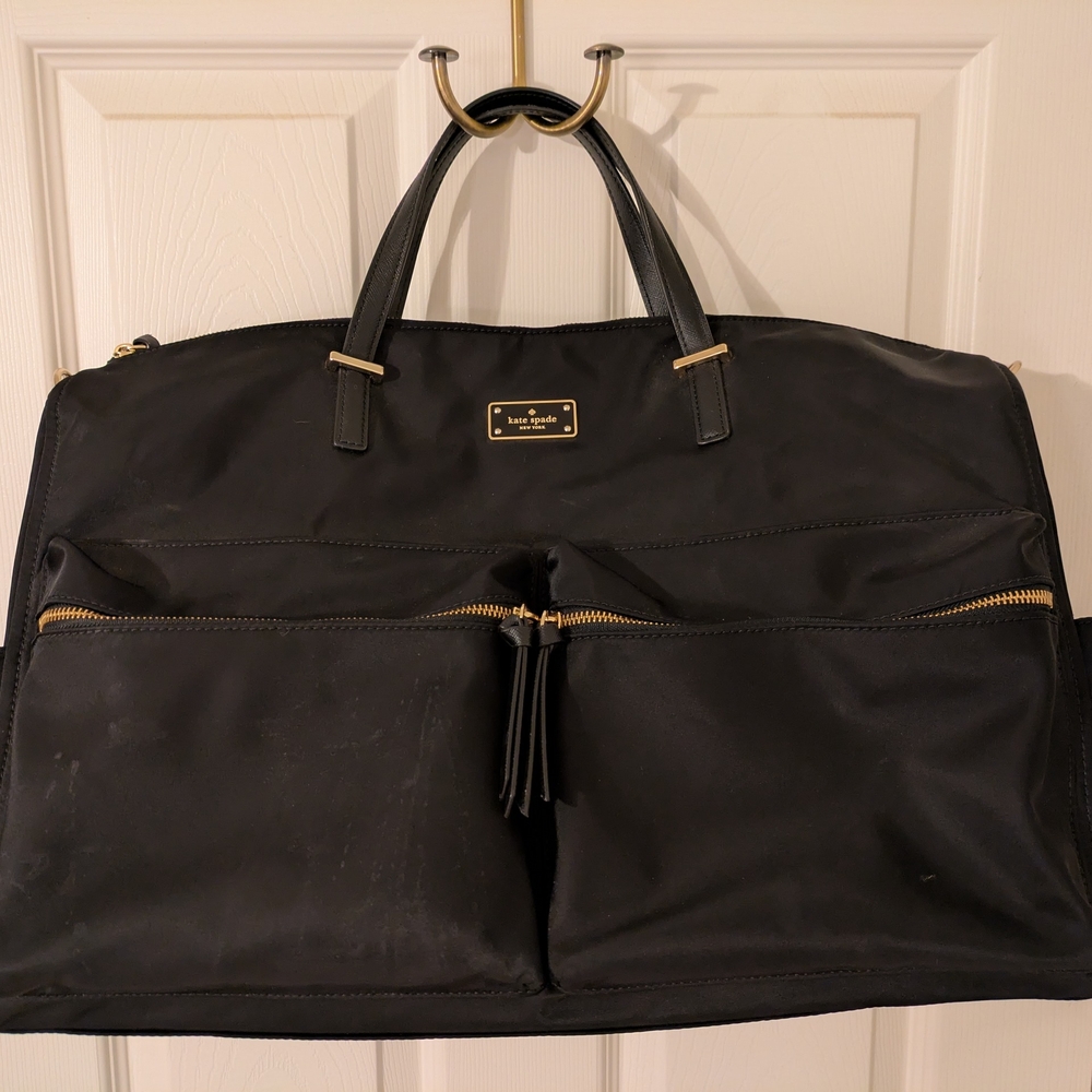 Kate Spade Wilson Road Nylon Carmella Weekender Bag, Black